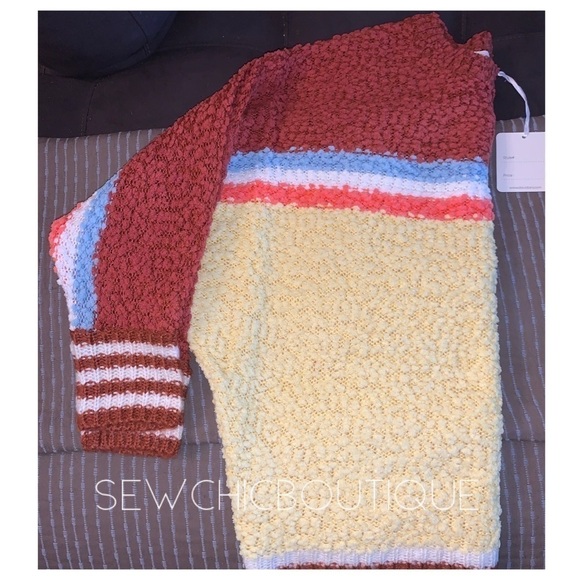 Cozy Striped Popcorn Sweater - Picture 6 of 7